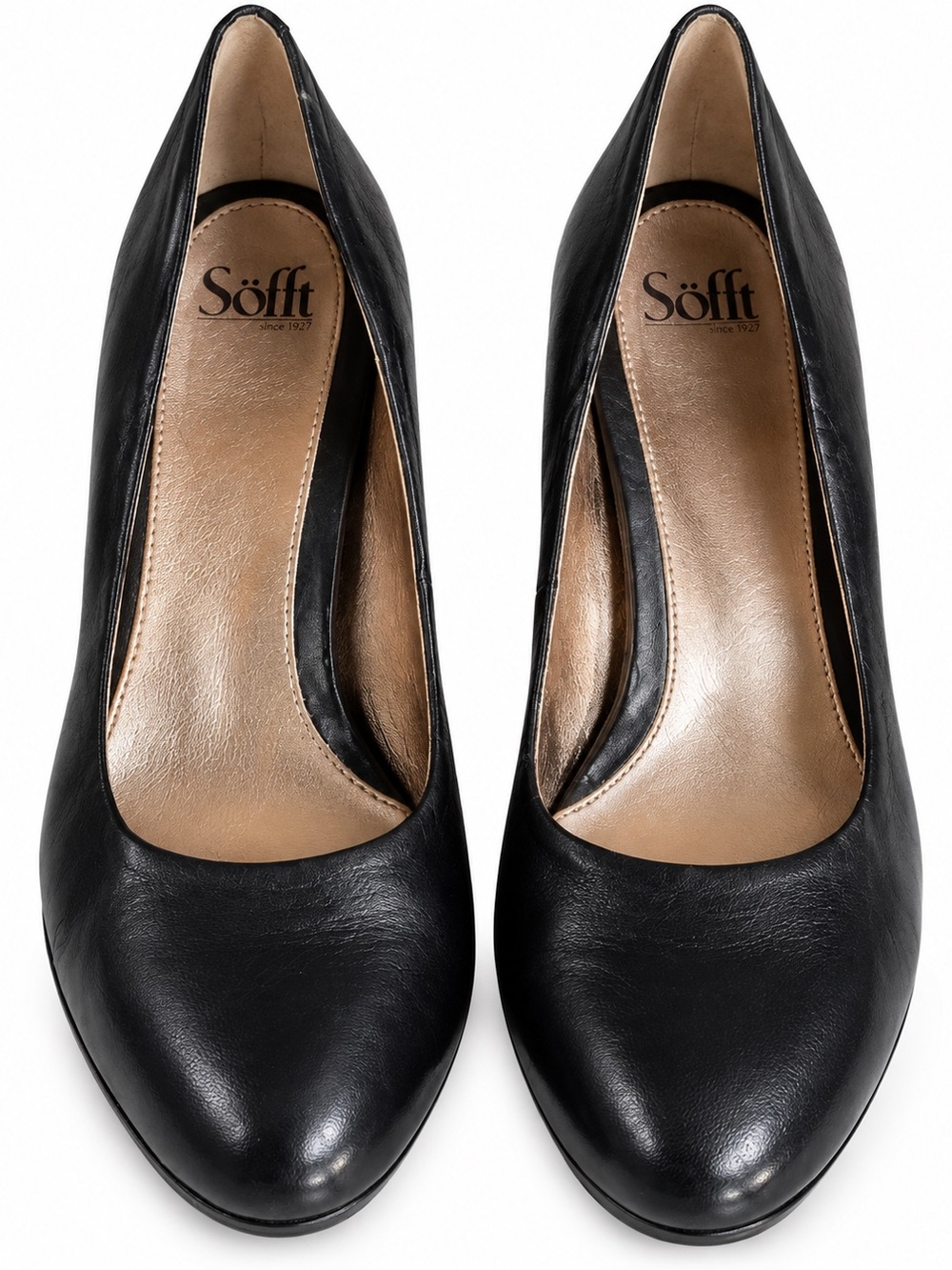 Sofft Leather Pumps, block heel, size 11